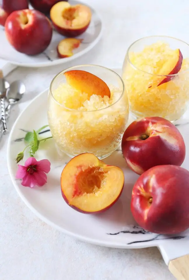 GRANITA ALLA PESCA CON SOLO 2 INGREDIENTI